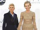 Emmy 2012 -  Ellen DeGeneresová pila ruku v ruce se svou partnerkou Portiou...