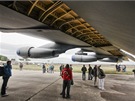 Kídlo B-52 s vysunutými vztlakovými klapkami