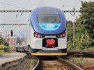 Pedstavení nové vlakové soupravy RegioShark na plzeském hlavním nádraí.