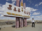 Pomnk hrdinskm mongolskm vojkm v Sajnandu