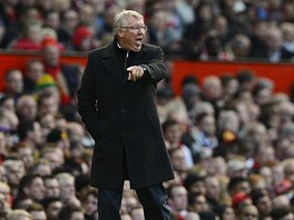 CO TO PEDVDTE? Alex Ferguson, trenr Manchesteru United, se roziluje bhem