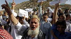 Protesty proti USA a amatérskému snímku Nevinnost muslim v Kábulu (21. záí