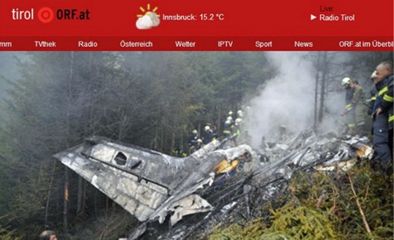 Nehoda cessny u rakouského Innsbrucku (30. záí 2012)