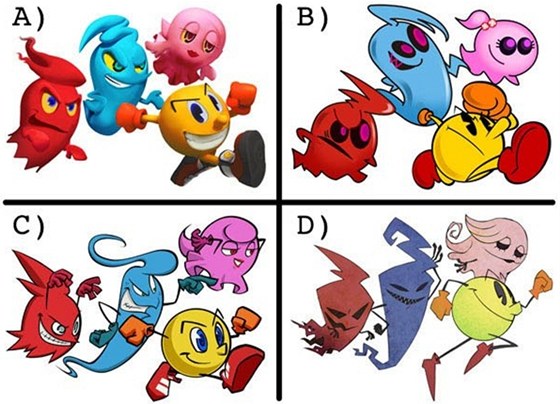 Novou podobu Pac-Mana hrái volili ze ty variant