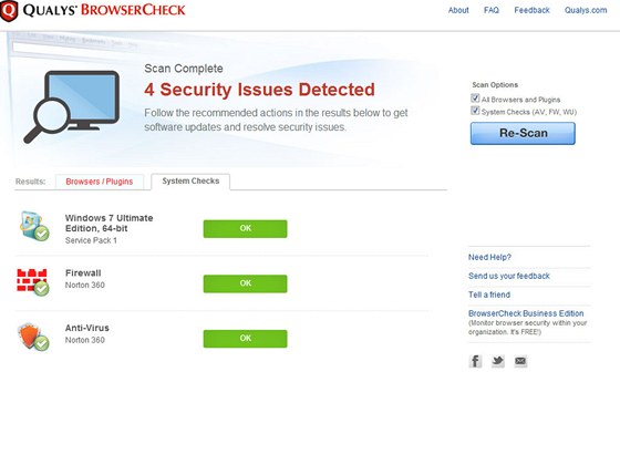 BrowserCheck by Qualys.com