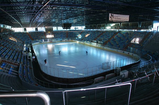 Zimní stadion v Hradci Králové.