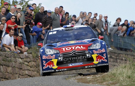 Sébastien Loeb na trati Francouzské rallye