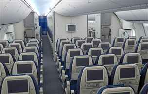 Interir stroje Dreamliner 787