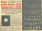 Titulní strana z 6. íjna 1957. Zveejnný model druice vbec neodpovídá...