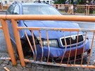 Hromadn nehoda v centru Trutnova (4. 10. 2012)