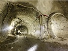 Pohled do obratového tunelu za stanicí Petřiny, který vznikl jako pokračování...