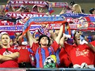 Plzeské fotbalisty povzbuzovalo v Madridu na est set fanouk.