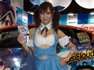 SMRTÍCÍ KOMBINACE: holky a mainy. Hostesky na Tokyo Game Show 2012. 