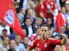 OSLAVA FRANCOUZSKÉ HVZDY. Franck Ribéry z Bayernu Mnichov se raduje z gólu do