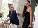 Natá�ení filmu Martin a Venu�e: Kristina Li�ka-Boková a Tereza Chlebovská