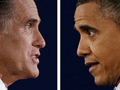 Dvojsnmek Mitta Romneyho a Baracka Obamy z prvn televizn debaty v Coloradu