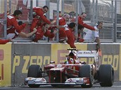 KONEN. Felipe Massa se po dlouh odmlce dostal na stupn vtz, ve Velk