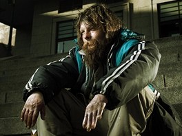 Bezdomovecká celebrita Jablonce, Jií Stank, neboli Foukí ochotn zapózoval...
