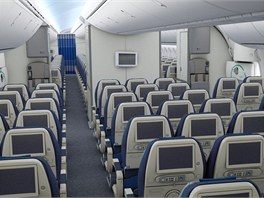 Interir stroje Dreamliner 787