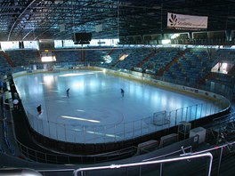 Zimn stadion v Hradci Krlov.