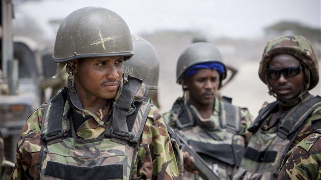 Jednotky Africk unie u pstavu Kismayo (29. z 2012)