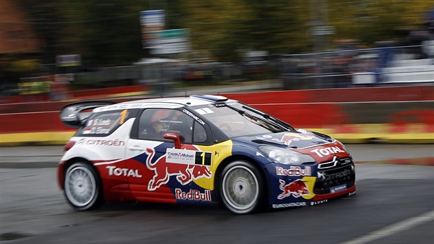 Sbastian Loeb na trati Francouzsk rallye