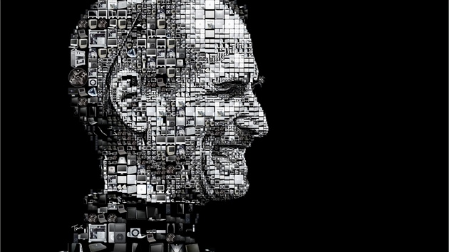 Mozaika Steva Jobse a jeho klíových zaízení (autor: Charis Tsevis)