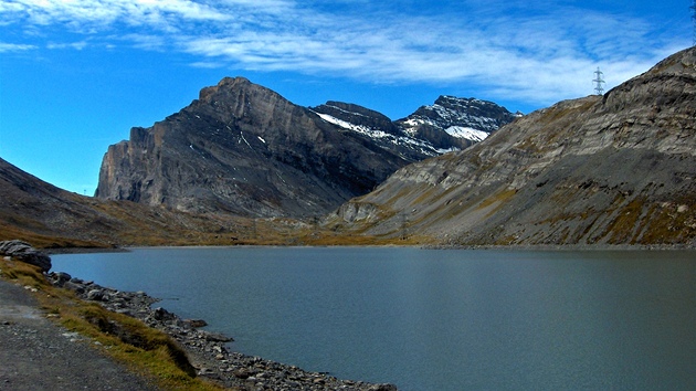 Jezero Daubensee, pechod Bernskch Alp z Leukerbadu do Kanderstegu