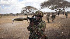 Ketí vojáci operující v rámci sil Africké unie v Somálsku na archivním snímku.