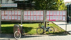 Plakáty jsou vylepené po celém �t�tí a hlavn� v centru u obchodního domu.