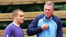 Marek Dalík se svým pítelem a tehdejím premiérem Mirkem Topolánkem