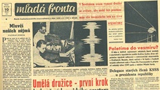 Titulní strana Mladé fronty z 10.10.1957