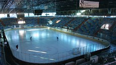 Zimní stadion v Hradci Králové.