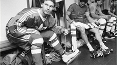 Dominik Ha�ek v �atn� na MS 1987 ve Vídni.