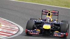Úspch týmu Red Bull v kvalifikaci Velké ceny Japonska podtrhl Mark Webber,