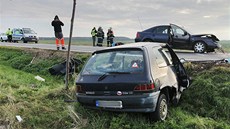 Tragická nehoda u Horní Lukavice si vy�ádala jeden lidský �ivot. T�i lidé jsou