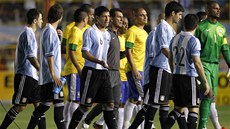 Fotbalisté Argentiny a Brazílie sice na hřiště nastoupili, ale kvůli poruše