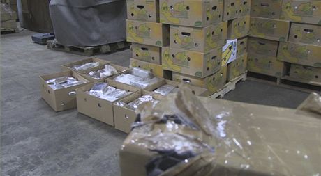 Stejn jako v Belgii byl kokain vydáván za zásilku banán. Ilustraní foto