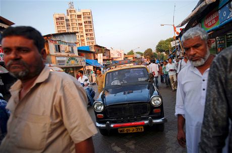 Taxi v Indii. Ilustraní foto.