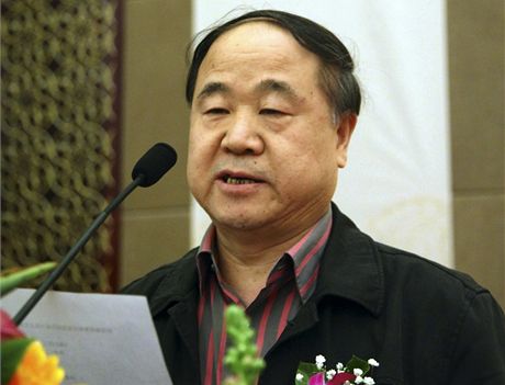 Dritel Nobelovy ceny za literaturu Mo Yan.