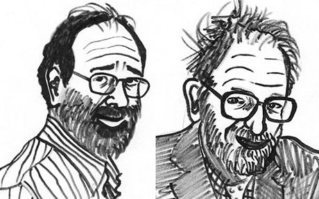 Ekonomové Alvin E. Roth (vlevo) a Lloyd S. Shapley (vpravo) získali Nobelovu