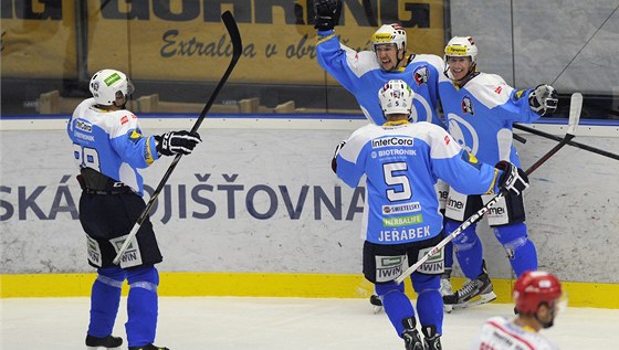 Radost hokejist Plzn (ilustraní foto)
