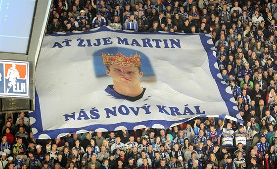 MARTIN I. Fanoušci Plzně před zápasem s Kladnem podpořili svého šéfa a kapitána