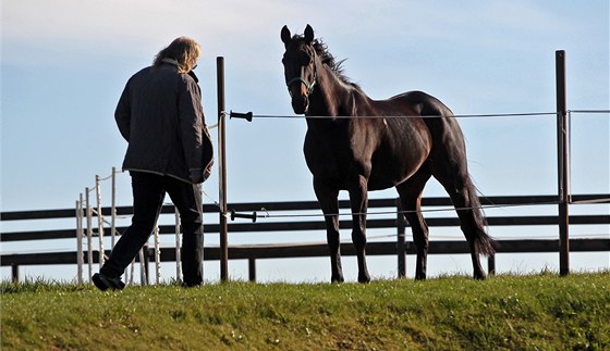 Trenér Gregorz Witold Wroblewski s vítzkou 122. Velké pardubické, desetiletou