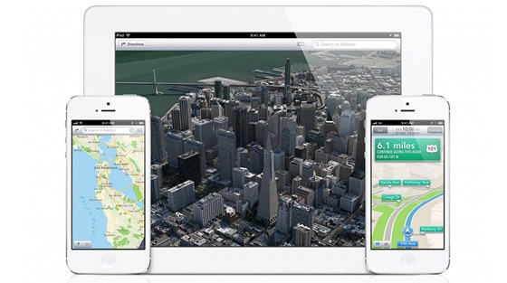 Mapy Apple na iPadu a iPhonu