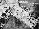 Kubánská krize - snímek kubánských a sovtských pozic z letounu U-2