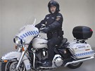 Hradecká mstská policie ti roky testovala motocykly Harley Davidson.
