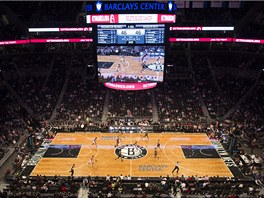 UVNIT. Basketbaloví Brooklyn Nets práv hrají s Washingtonem Wizards. Zápasu