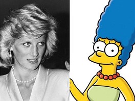 Princezna Diana a Marge Simpsonová