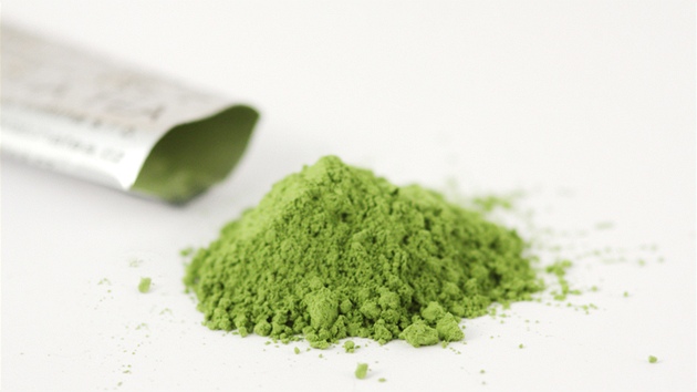 Zelen� pr�kov� �aj Matcha